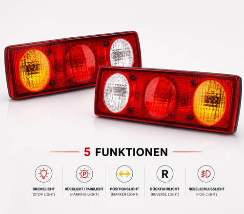 Anhänger rückleuchte 12v - 2x,